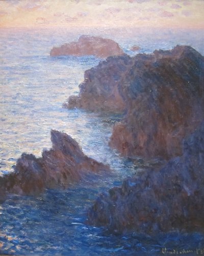 Rocks at Belle-Île, Port-Domois by Claude Monet